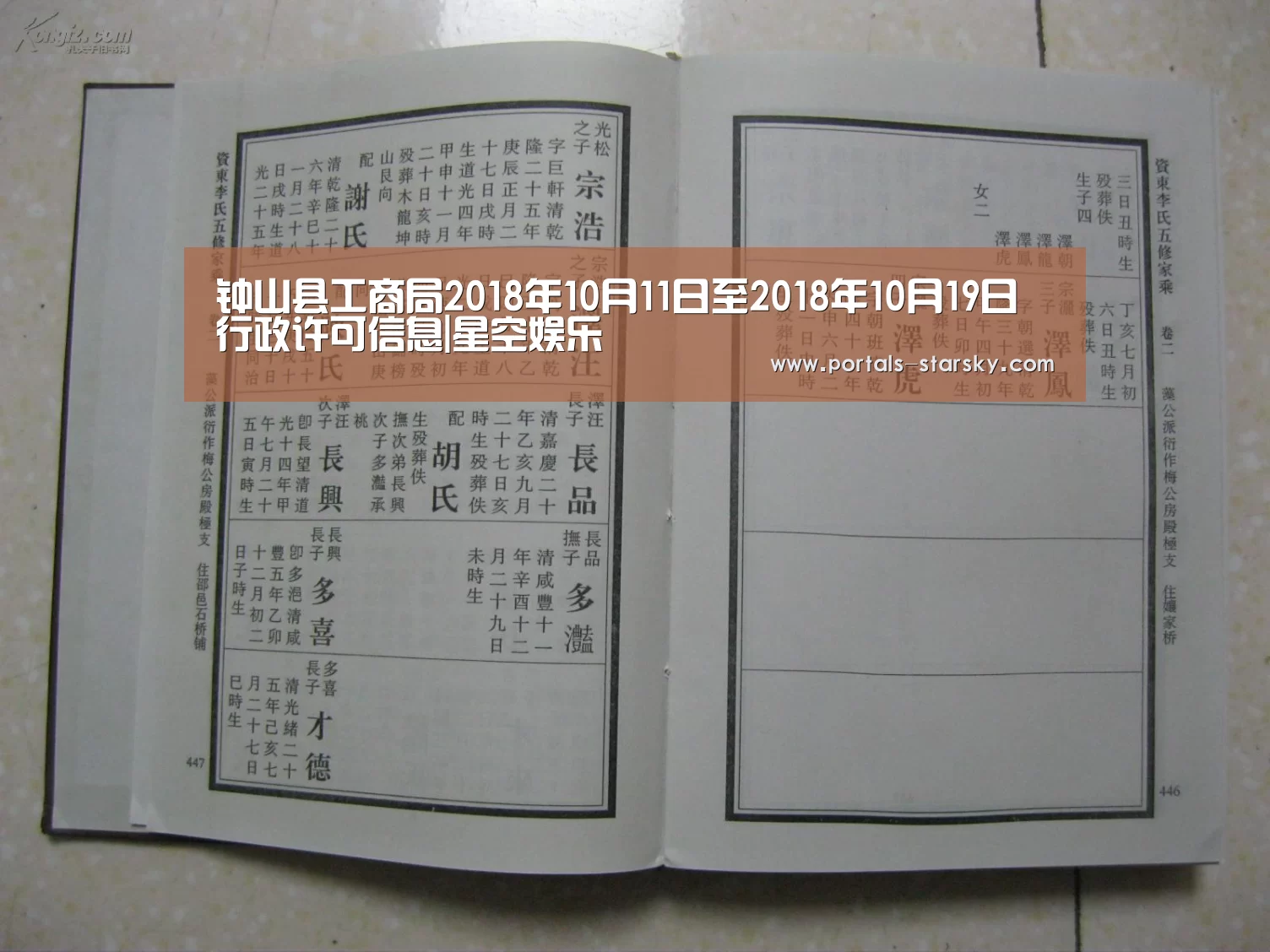 钟山县工商局2018年10月11日至2018年10月19日行政许可信息|星空娱乐(图3) 星空娱乐